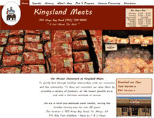 Tablet Screenshot of kingslandmeats.com